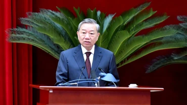 Tổng Bí thư Tô Lâm phát biểu khai mạc Hội nghị lần thứ 11 Ban Chấp hành Trung ương Đảng khóa XIII.