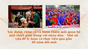 Xây dựng, củng cố và hoàn thiện mối quan hệ mật thiết giữa Đảng với nhân dân - Một số vấn đề lý luận và thực tiễn qua gần 40 năm đổi mới