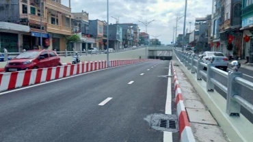 Hầm chui đường Thống Nhất, thành phố Thái Nguyên được đưa vào sử dụng.