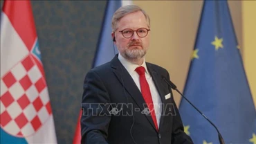 Thủ tướng Séc Petr Fiala. (Ảnh: AFP/TTXVN)