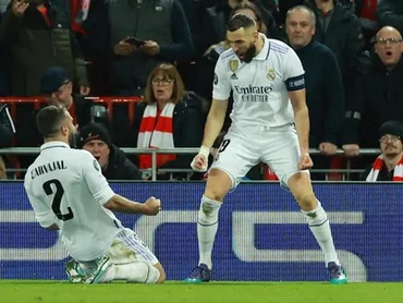 Benzema tỏa sáng mang chiến thắng về cho Real. (Nguồn: Getty Images)