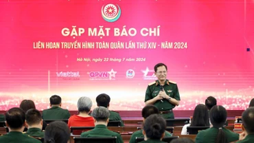 Gặp mặt báo chí thông tin về Liên hoan truyền hình toàn quân lần thứ XIV năm 2024.