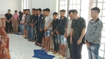 Các đối tượng bị bắt giữ.