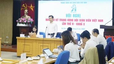 Toàn cảnh Hội nghị Ban Thư ký Trung ương Hội Sinh viên Việt Nam lần thứ 9, khóa X. 