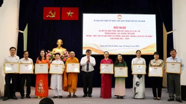 Tuyên dương các cá nhân thực hiện tốt việc học tập và làm theo tư tưởng, đạo đức, phong cách Hồ Chí Minh, giai đoạn 2021-2023.