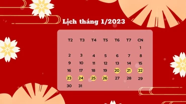 Lịch nghỉ Tết của công chức, viên chức. (Đồ họa: PT)