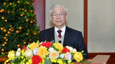 Tổng Bí thư Nguyễn Phú Trọng chúc Tết các đồng chí lãnh đạo, nguyên lãnh đạo Đảng, Nhà nước 