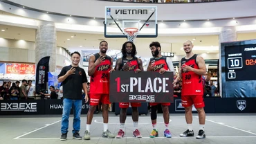 Saigon Heat.EXE vô địch chặng 4 giải bóng rổ 3x3.EXE Premier Vietnam 2025. (Ảnh: VBA)