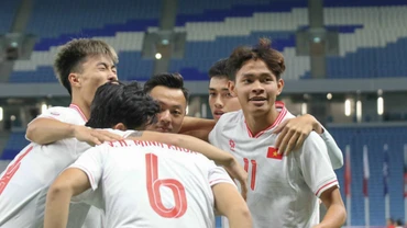 U23 Việt Nam có điều kiện thuận lợi trong cuộc đua giành vé tham dự Vòng chung kết U23 châu Á 2026 khi vừa thuộc nhóm hạt giống số 1, vừa là chủ nhà của bảng đấu tại Vòng loại. (Ảnh: VFF)