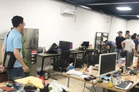 Khám xét một điểm hoạt động của trò chơi “Nổ hũ”.