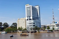 Một góc thành phố Bến Tre.