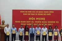 Các thành viên Ban Chỉ đạo 35 Đảng ủy Khối các cơ quan Trung ương nhiệm kỳ 2020-2025.