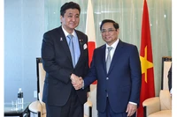 Thủ tướng Phạm Minh Chính bày tỏ vui mừng trước sự phát triển tốt đẹp của quan hệ Đối tác chiến lược sâu rộng Việt Nam-Nhật Bản trên các lĩnh vực, trong đó hợp tác quốc phòng là một trong những trụ cột hợp tác quan trọng. (Ảnh: VGP/Nhật Bắc)