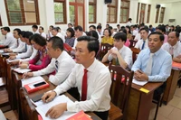 Một lớp đào tạo cán bộ nguồn của Hà Nội tại Trường đào tạo cán bộ Lê Hồng Phong.