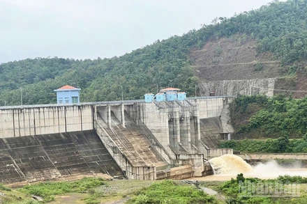 Một góc hồ chứa nước Sông Than, xã Anh Dũng, tỉnh Khánh Hòa. Ảnh: (NGUYỄN TRUNG)