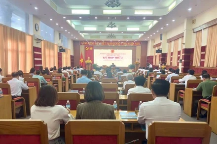 Quang cảnh buổi họp. (Ảnh: VŨ TÂN)