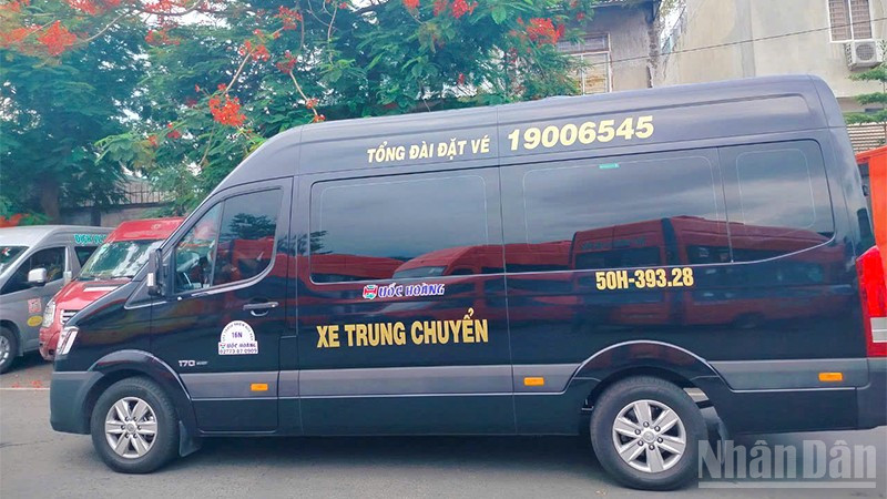 Xe Quốc Hoàng tuyến Cao Lãnh-Mỹ Tho chạy từ ngày 18/7 với 3 khung giờ.