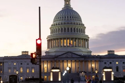 Tình trạng đóng cửa từng phần của chính phủ liên bang Mỹ tiếp diễn. (Ảnh minh họa: Xinhua)
