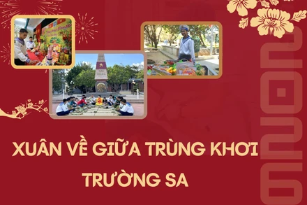 Xuân về giữa trùng khơi Trường Sa