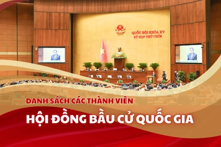 [Infographics] Danh sách 19 thành viên Hội đồng Bầu cử quốc gia