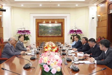 Quang cảnh buổi tiếp. (Ảnh: TTXVN)