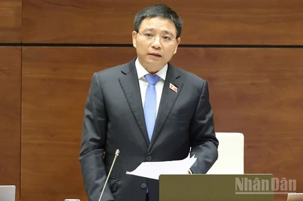 Bộ trưởng Tài chính Nguyễn Văn Thắng. (Ảnh: DUY LINH)