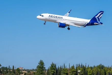Một chiếc máy bay của hãng hàng không Hy Lạp Aegean Airlines. (Ảnh: Aegean Airlines)