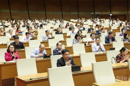 Quang cảnh phiên họp chiều 3/12. (Ảnh: DUY LINH)