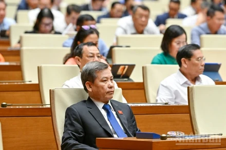 Các đại biểu Quốc hội tham dự phiên họp. (Ảnh: DUY LINH)