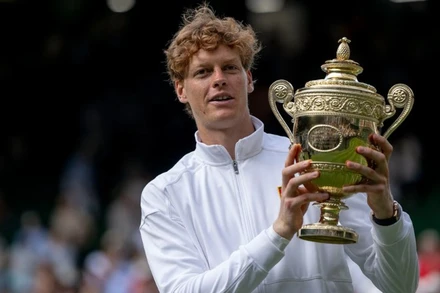 Jannik Sinner lần đầu tiên đăng quang ngôi vô địch Wimbledon. (Ảnh: Wimbledon)