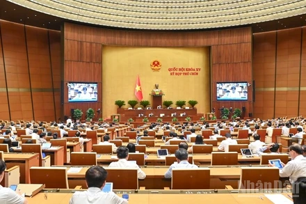 Quang cảnh phiên họp của Quốc hội, ngày 11/6/2025. (Ảnh: DUY LINH)