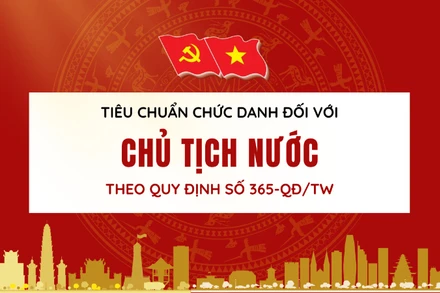 [Infographic] Tiêu chuẩn chức danh Chủ tịch nước theo Quy định 365