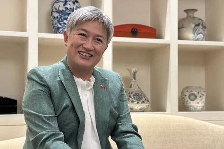 Bộ trưởng Ngoại giao Australia Penny Wong. (Ảnh: VĂN TOẢN)