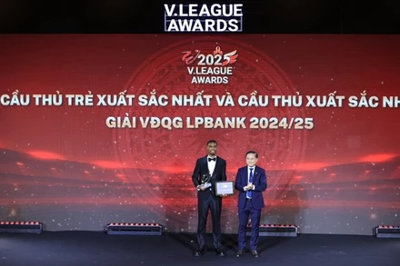 Lễ trao các giải thưởng tại V.League Awards 2025.