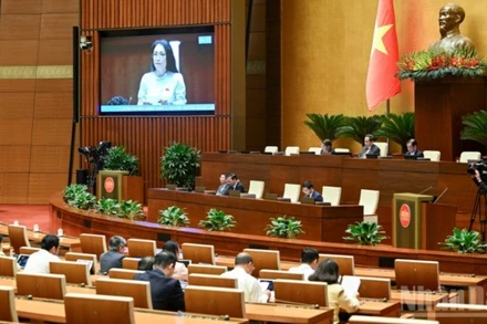 Quang cảnh phiên thảo luận của Quốc hội, chiều 12/11/2025. (Ảnh: DUY LINH)