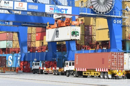 Tổng kim ngạch xuất, nhập khẩu hàng hóa 10 tháng đầu năm 2025 đạt 762,44 tỷ USD, tăng 17,4% so cùng kỳ. (Ảnh: THÀNH ĐẠT)