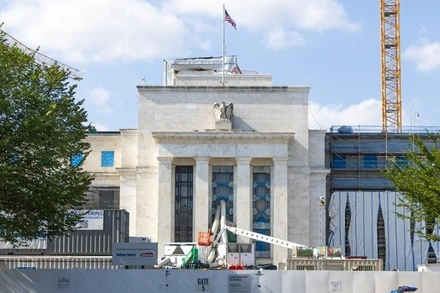 Tòa nhà trụ sở Cục Dự trữ Liên bang Mỹ. (Ảnh: Xinhua)
