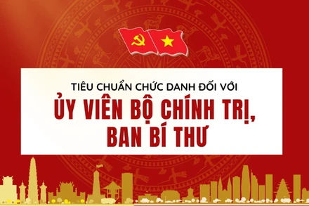 [Infographic] Tiêu chuẩn cụ thể đối với chức danh Ủy viên Bộ Chính trị, Ban Bí thư