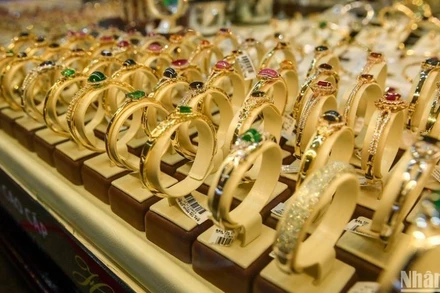Thuế xuất khẩu vàng trang sức, kỹ nghệ được giảm về 0% từ ngày 10/10/2025. (Ảnh: THÀNH ĐẠT)
