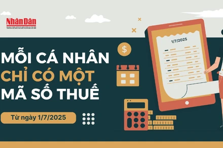 [Infographic] Từ ngày 1/7/2025, mỗi cá nhân sẽ chỉ có một mã số thuế duy nhất
