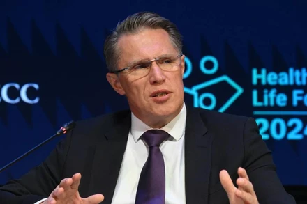 Bộ trưởng Y tế Liên bang Nga, ông Mikhail Murashko. (Ảnh: Sputnik)