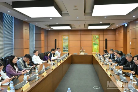 Quang cảnh phiên thảo luận tại tổ của Quốc hội, chiều 3/11/2025. (Ảnh: DUY LINH)