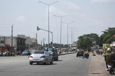 Quang cảnh đường phố tại Cotonou, Benin. (Ảnh: Xinhua)