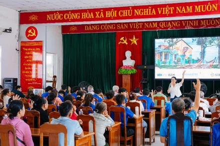 Tổ chức tham vấn cộng đồng về quy hoạch Tam Thanh. (Ảnh: Dự án ISCB)