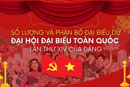 [Infographic] Số lượng và phân bổ đại biểu dự Đại hội XIV của Đảng