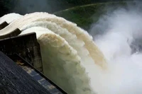 Hồ thủy điện Cẩm Thủy 1 sẽ xả lũ từ rạng sáng 26/8.