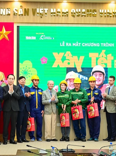 [Ảnh] Báo Nhân Dân và Coteccons ra mắt chương trình Xây Tết 2026