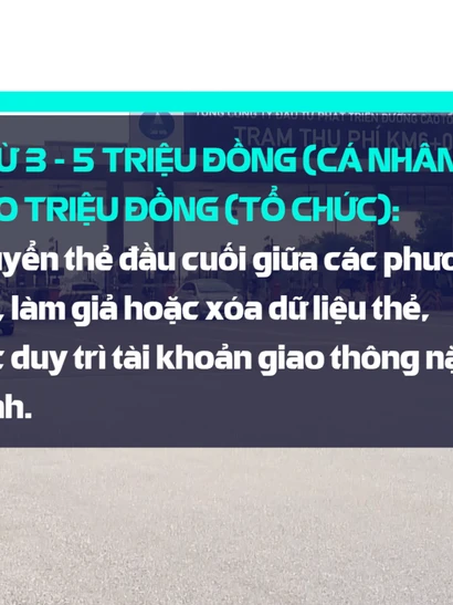 [Video] Gian lận thanh toán giao thông điện tử bị phạt đến 5 triệu đồng