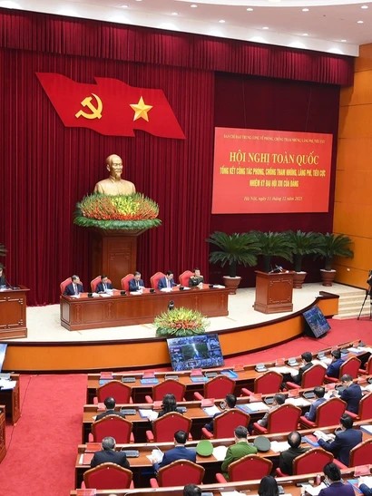 Hội nghị toàn quốc tổng kết công tác phòng, chống tham nhũng, lãng phí, tiêu cực nhiệm kỳ Đại hội XIII của Đảng.