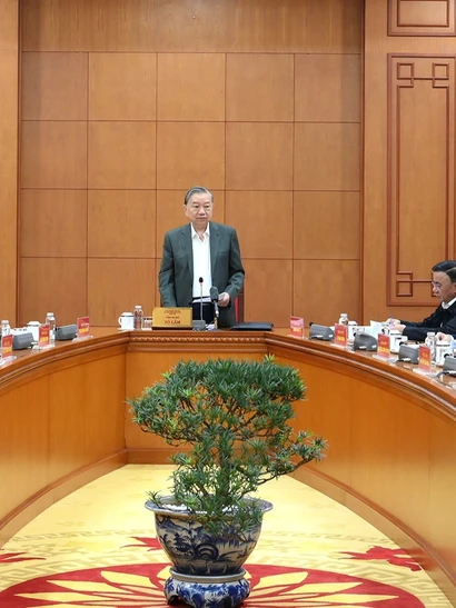 Tổng Bí thư Tô Lâm chủ trì làm việc với Thường trực các Tiểu ban Đại hội XIV của Đảng.